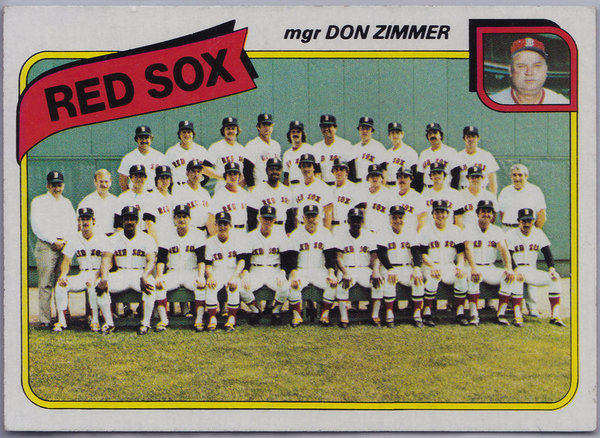 1980 Topps #689 Boston Red Sox CL/Don Zimmer MG Team Card EX-MT Vintage
