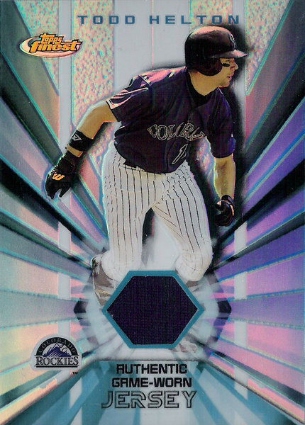 2002 Finest Jersey Relics #FJRTH Todd Helton Rockies!