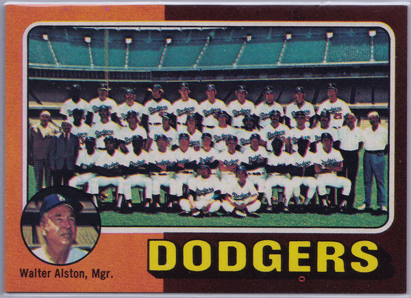 1975 Topps #361 Los Angeles Dodgers CL/Walter Alston MG Team Card NM-MT Vintage