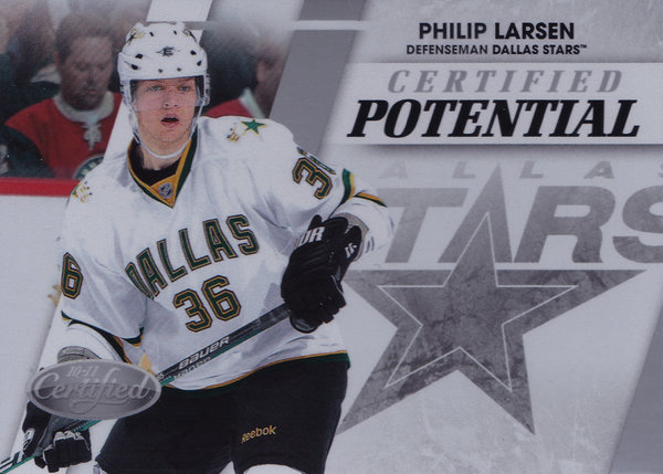 2010-11 Certified Potential #2 Philip Larsen /500 Stars!