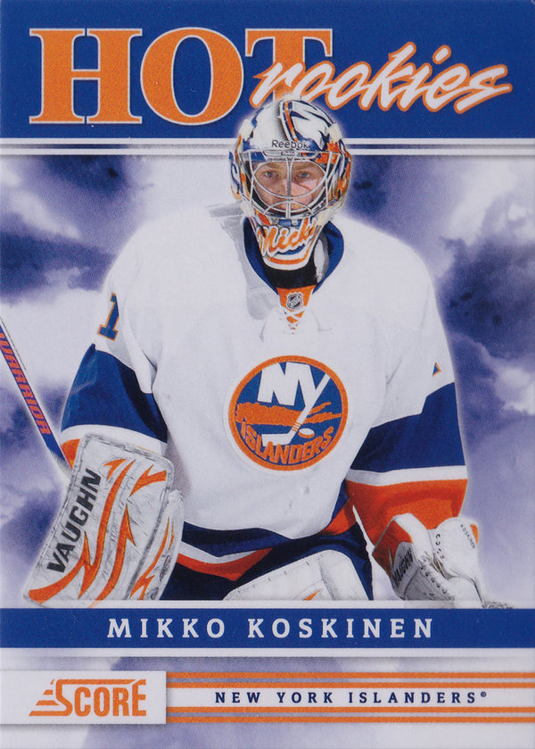2011-12 Score #520 Mikko Koskinen HR RC Goalie Islanders!