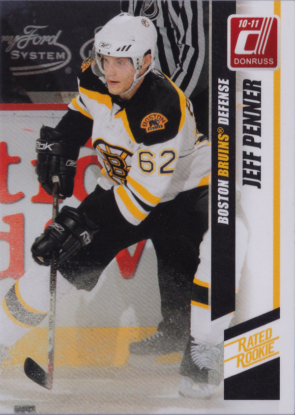 2010-11 Donruss #287 Jeff Penner RC Bruins!