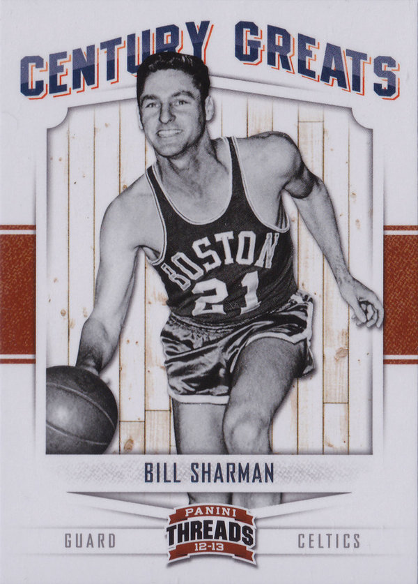 2012-13 Panini Threads Century Greats #5 Bill Sharman Celtics!