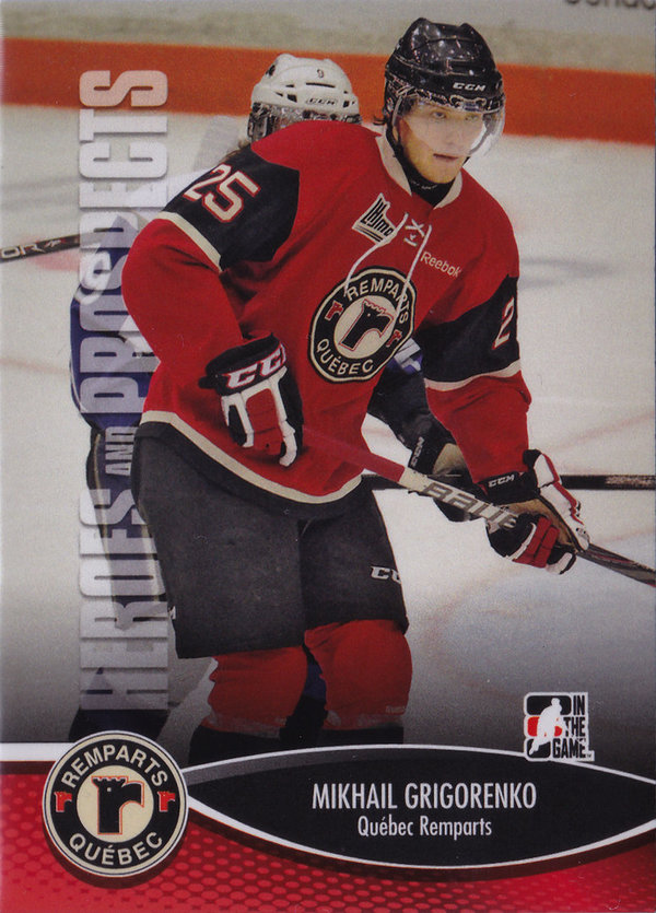 2012-13 ITG Heroes and Prospects #100 Mikhail Grigorenko