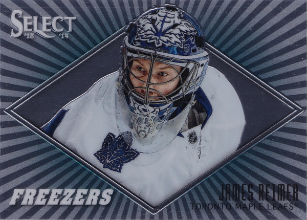 2013-14 Select Freezers #F10 James Reimer Goalie Maple Leafs!