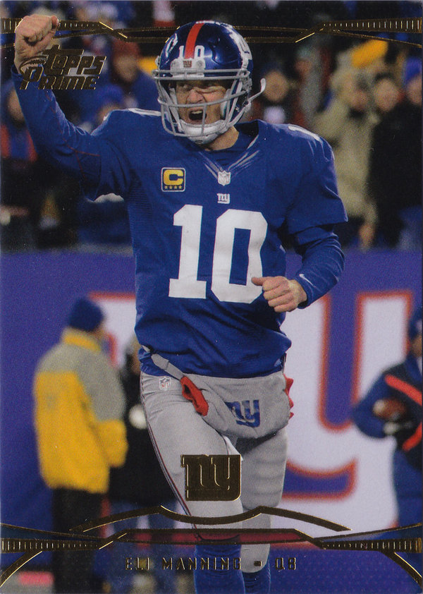 2013 Topps Prime Gold #10 Eli Manning Giants!