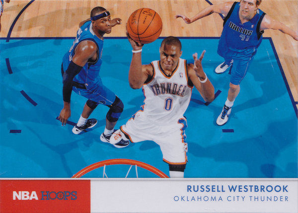 2012-13 Hoops Action Photos #10 Russell Westbrook Thunder!