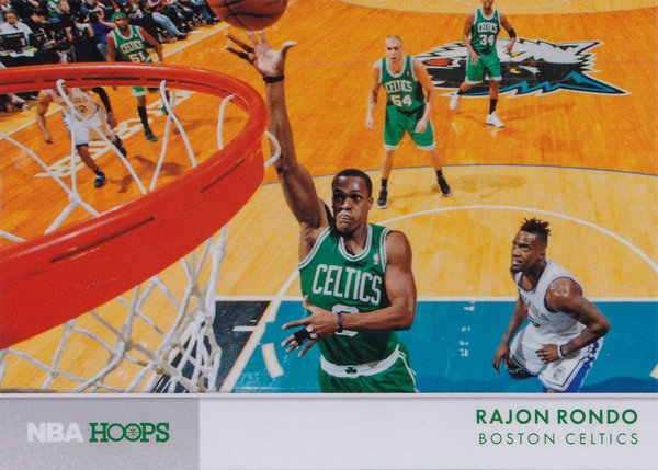 2012-13 Hoops Action Photos #16 Rajon Rondo Celtics!