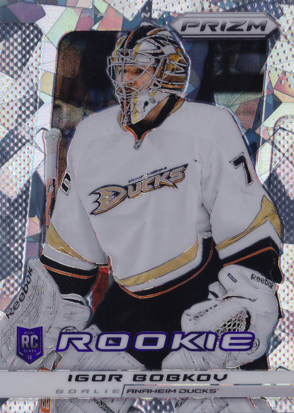 2013-14 Panini Prizm Cracked Ice Toronto Fall Expo #202 Igor Bobkov RC Goalie Ducks!