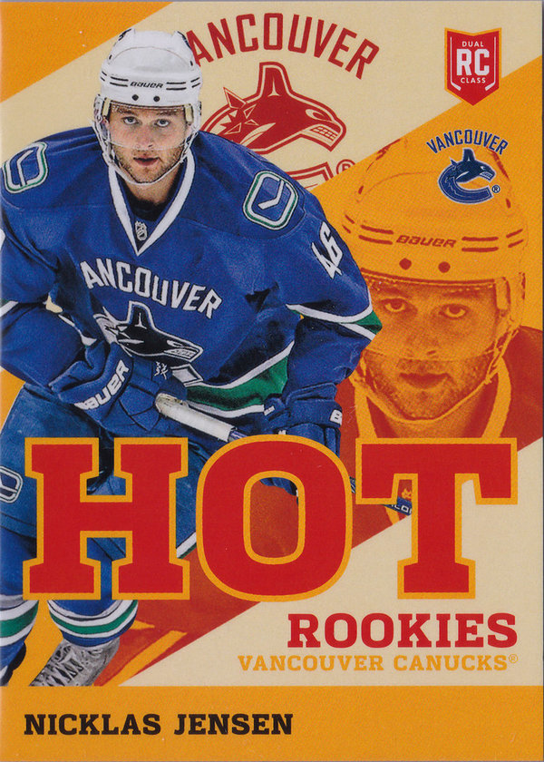 2013-14 Panini Hot Rookies Toronto Fall Expo #HK12 Nicklas Jensen Canucks!