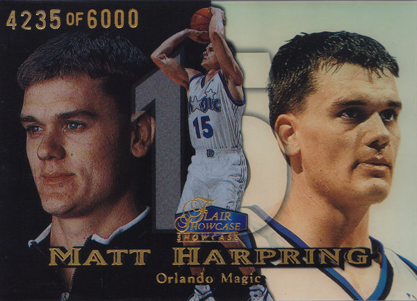 1998-99 Flair Showcase Row 1 #75 Matt Harpring RC /6000 Magic!