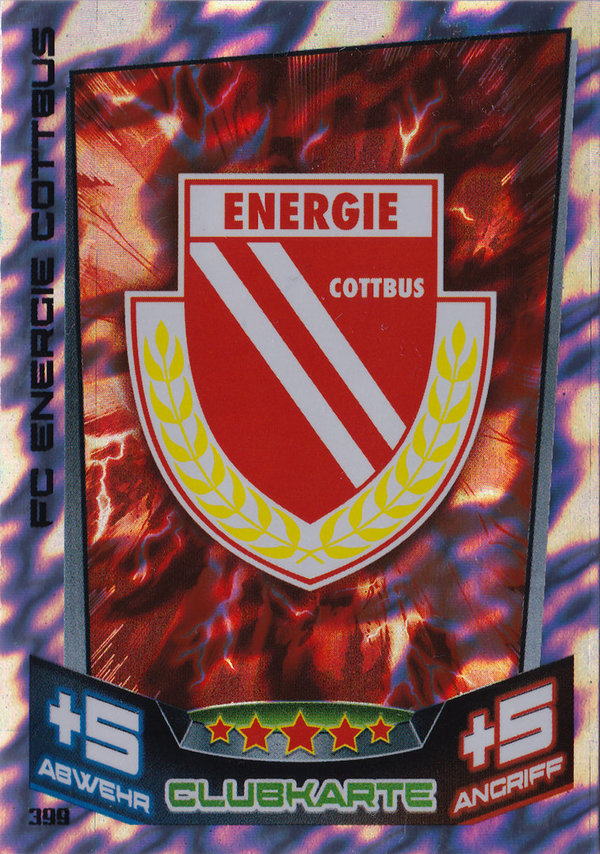2013-14 Topps Match Attax Bundesliga Clubkarte/Wappen FC Energie Cottbus