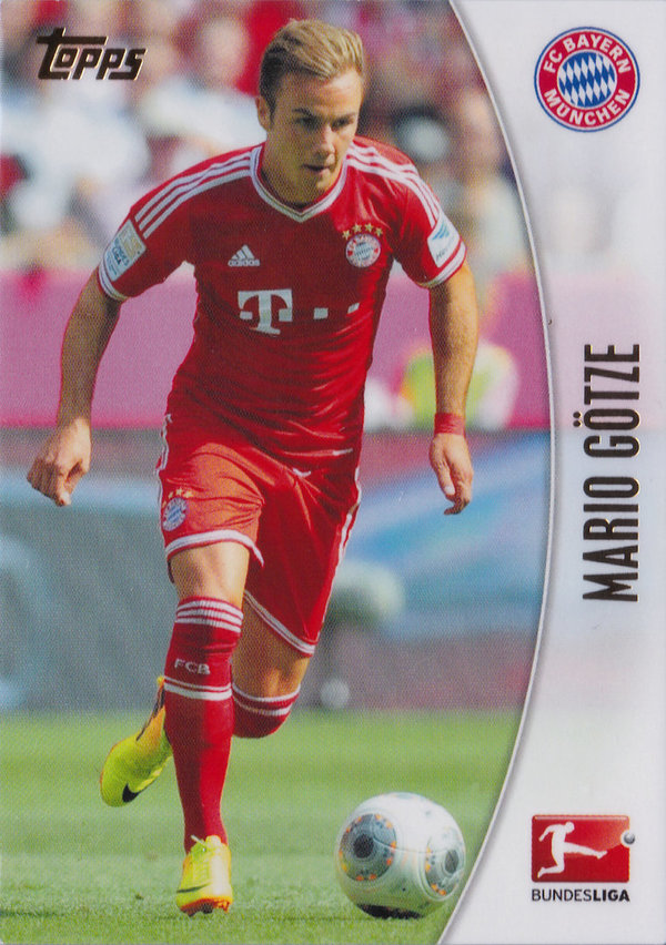 2013-14 Topps Bundesliga Chrome #162 Mario Götze Bayern München