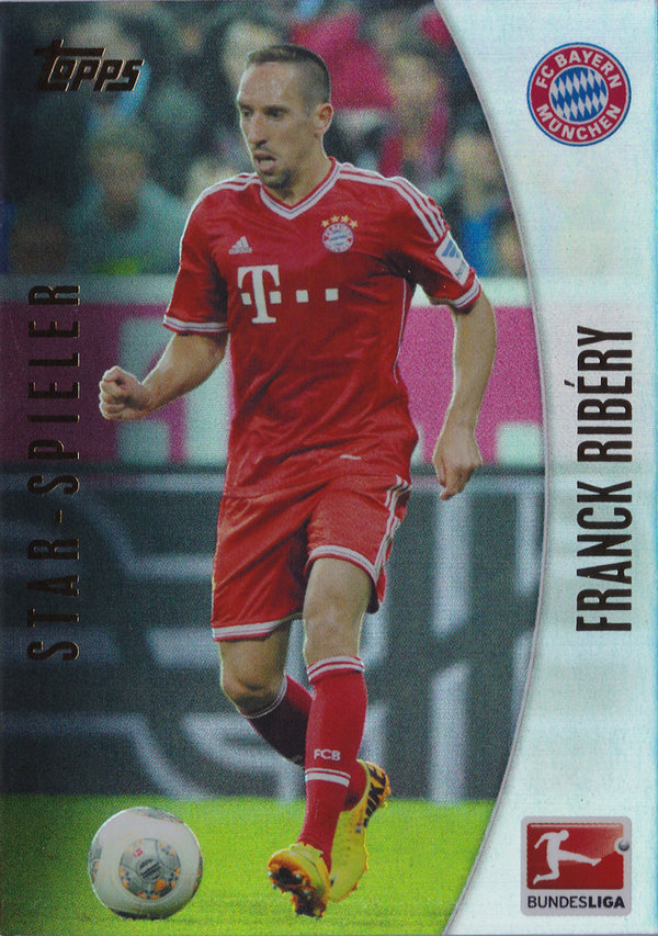 2013-14 Topps Bundesliga Chrome Star-Spieler #164 Franck Ribéry Bayern München