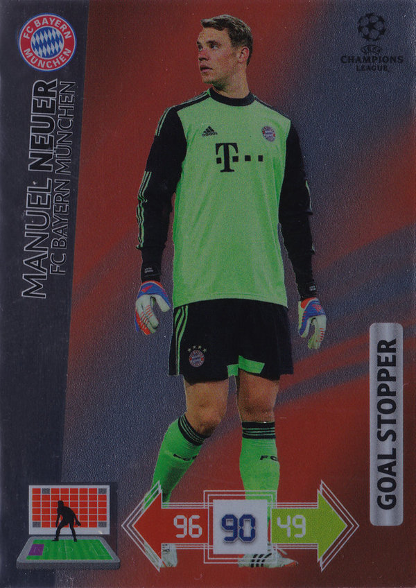 2012-13 Panini Adrenalyn XL Champions League Goal Stopper Manuel Neuer Bayern München