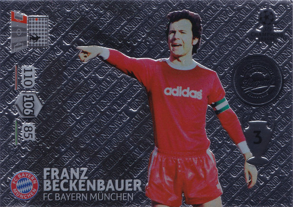 2012-13 Panini Adrenalyn XL Champions League Legend Franz Beckenbauer Bayern München
