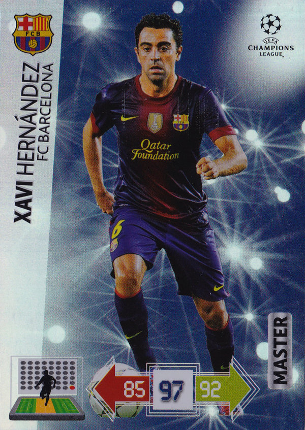 2012-13 Panini Adrenalyn XL Champions League Master Xavi Hernández FC Barcelona