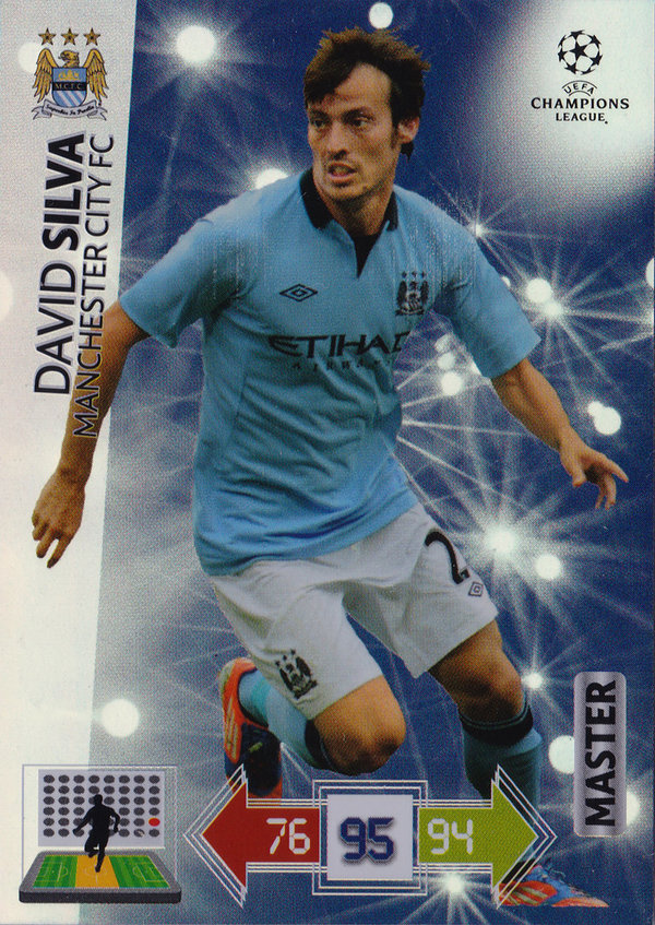 2012-13 Panini Adrenalyn XL Champions League Master David Silva Manchester City FC