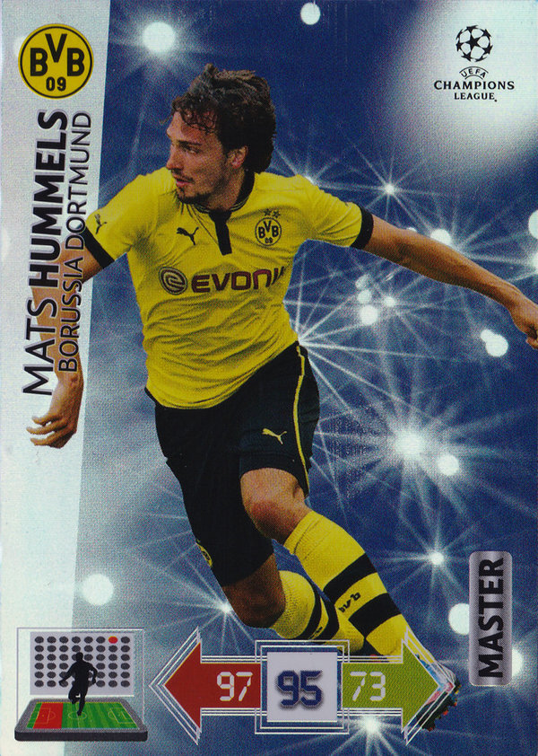 2012-13 Panini Adrenalyn XL Champions League Master Mats Hummels Borussia Dortmund