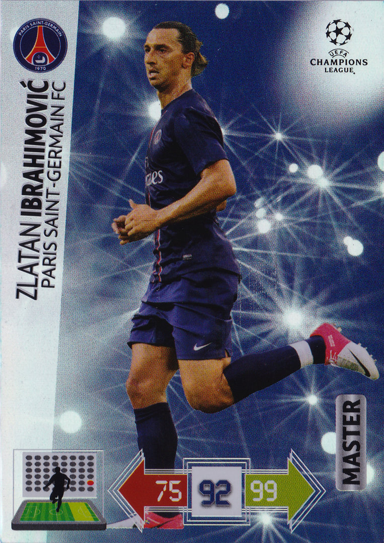 Champions League Adrenalyn XL 2012/2013 Zlatan Ibrahimovic 12/13 Master