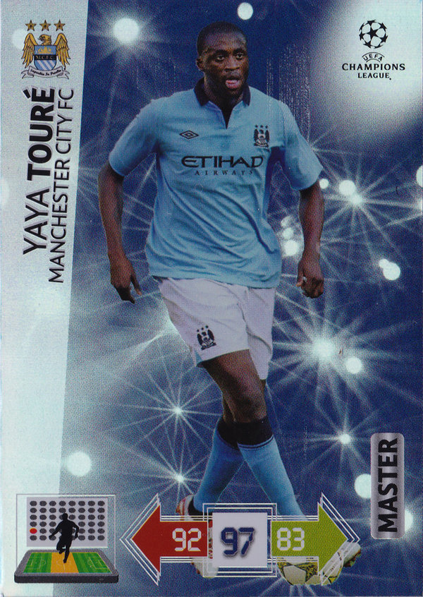 2012-13 Panini Adrenalyn XL Champions League Master Yaya Touré Manchester City FC