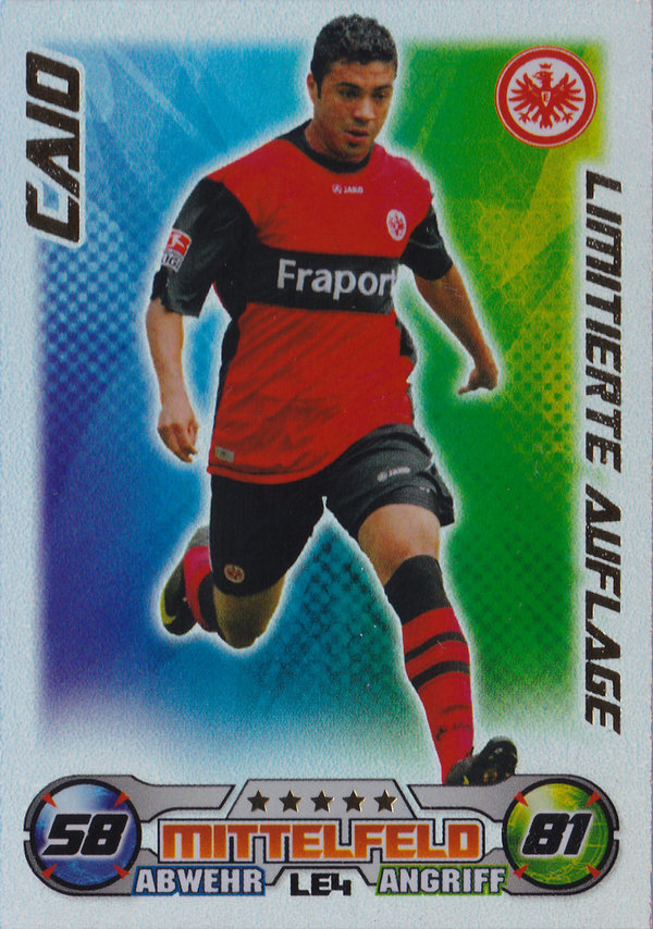 2009-10 Topps Match Attax Bundesliga Limitierte Auflage Caio Eintracht Frankfurt