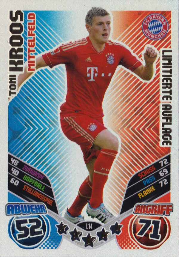 2011-12 Topps Match Attax Bundesliga Limitierte Auflage Toni Kroos Bayern München