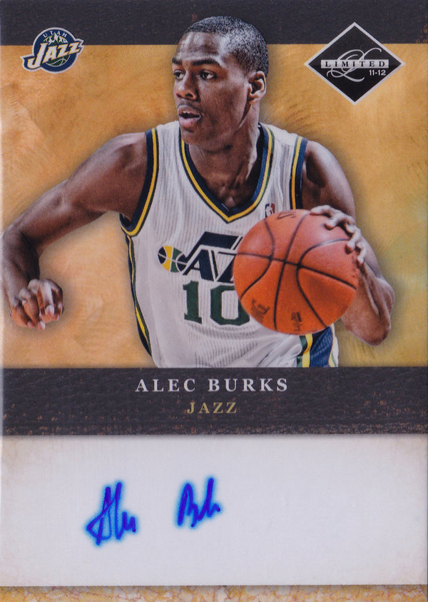 2011-12 Limited 2011 Draft Pick Redemptions Autograph Alec Burks Jazz!