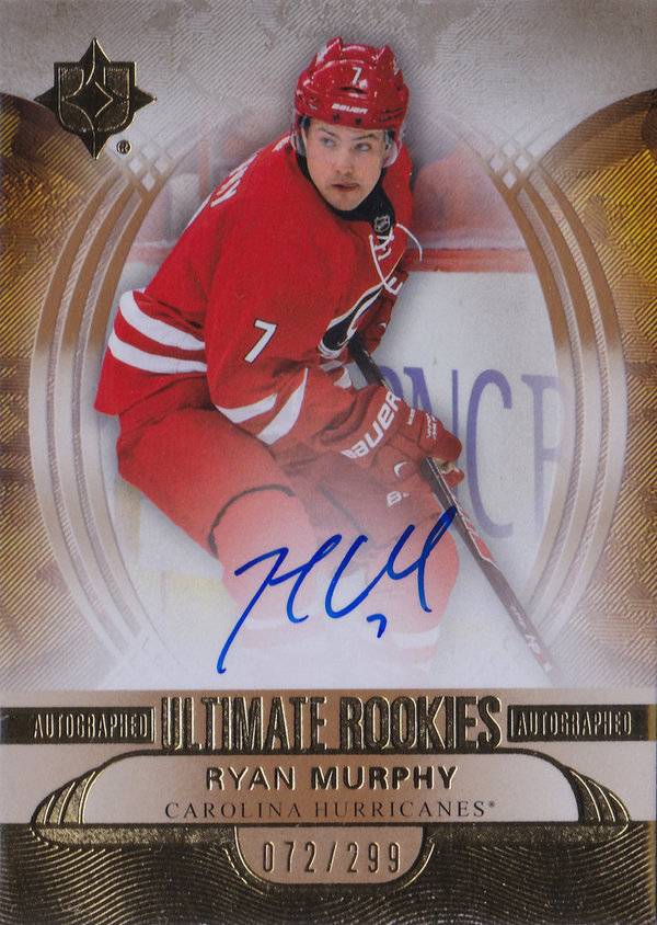 2013-14 Ultimate Collection #152 Ryan Murphy AUTO RC /299 Hurricanes!