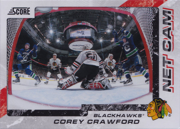 2011-12 Score Net Cam #13 Corey Crawford Goalie Blackhawks!