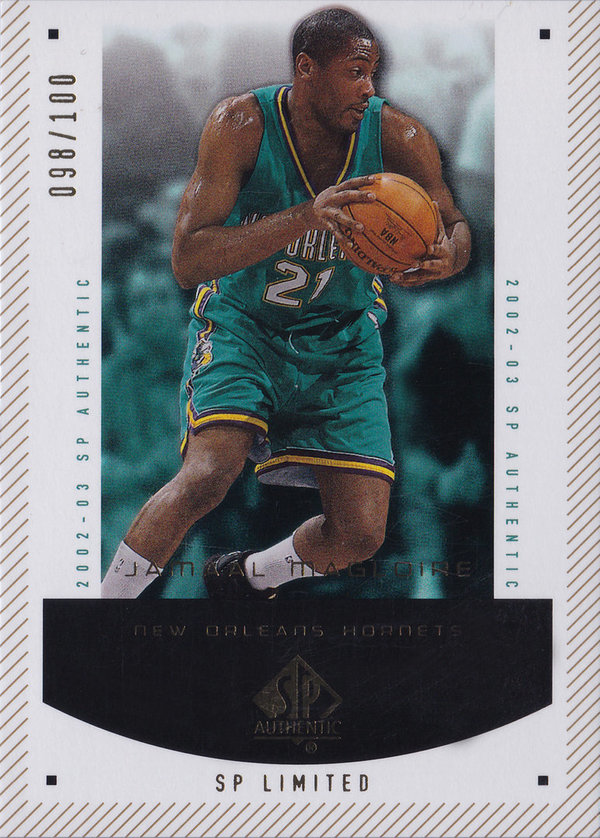 2002-03 SP Authentic Limited #60 Jamaal Magloire /100 Hornets!