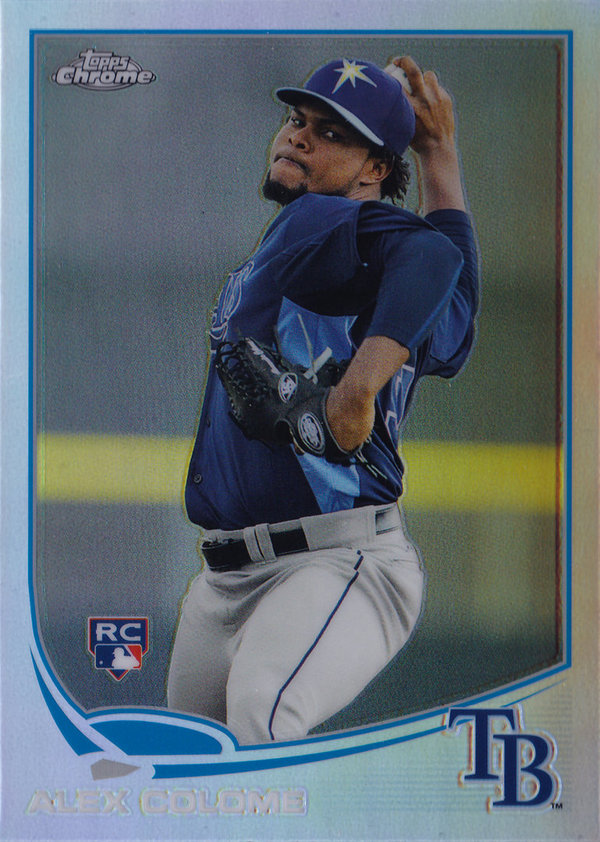 2013 Topps Chrome Refractors #63 Alex Colome RC Rays!