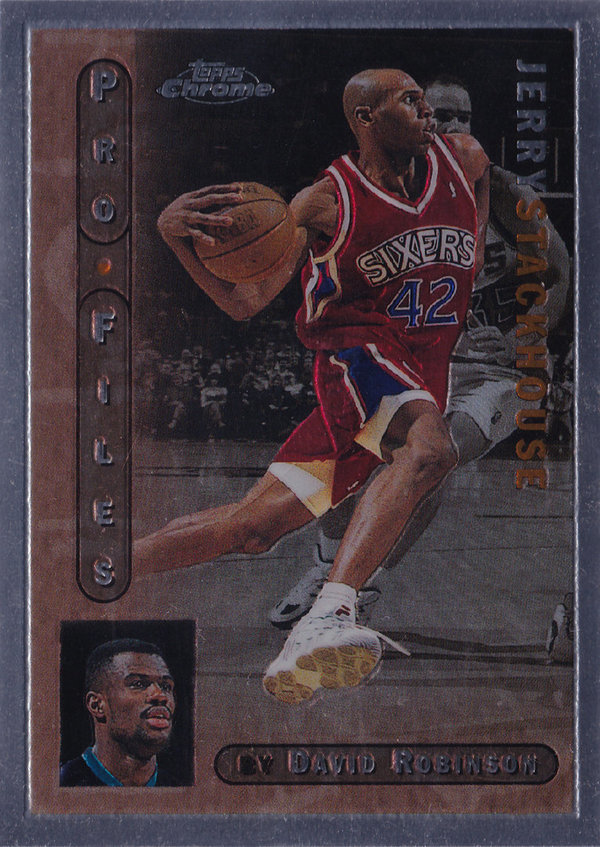 1996-97 Topps Chrome Pro Files #PF16 Jerry Stackhouse 76ers!