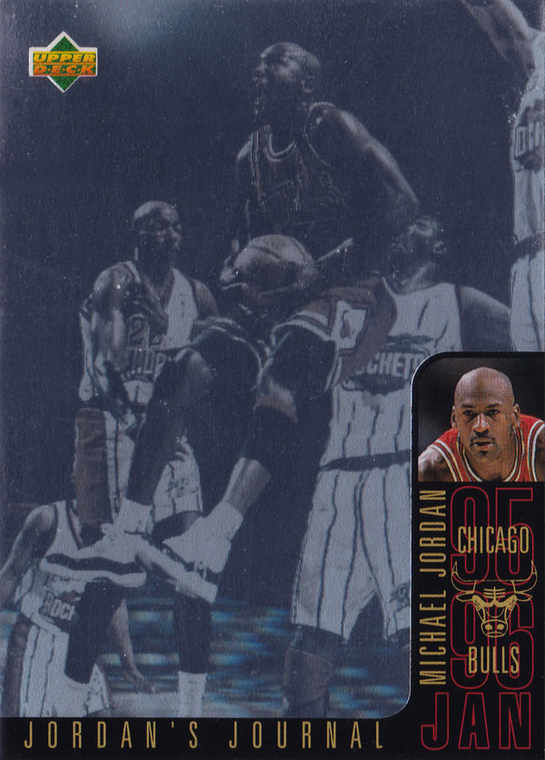 1996-97 Collector's Choice International German Jordan's Journal #J3 Michael Jordan /January Bulls!