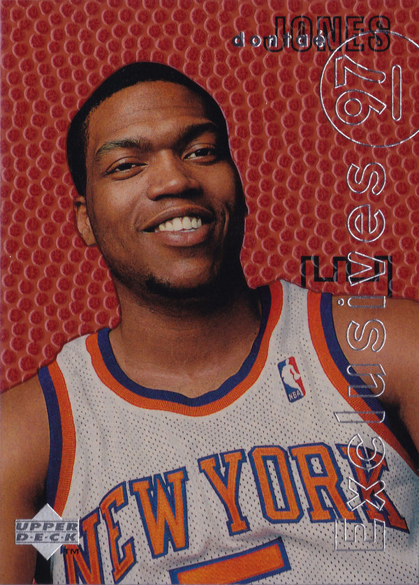 1996-97 Upper Deck Rookie Exclusives #R12 Dontae' Jones Knicks!