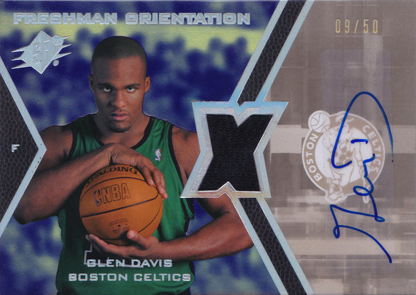 2007-08 SPx Freshman Orientation Jersey Autograph Glen Davis /50 Celtics!