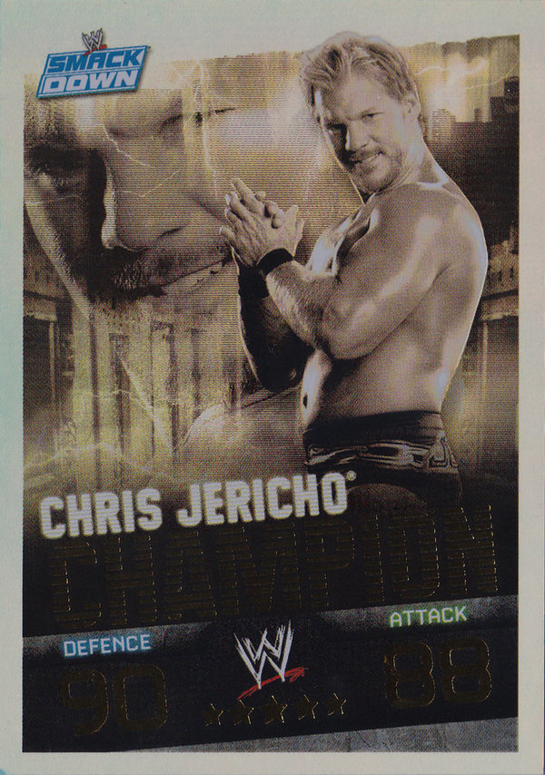 2009 Topps WWE Slam Attax Evolution Champion Chris Jericho