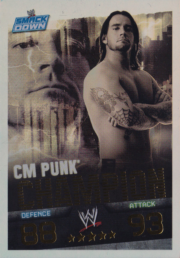 2009 Topps WWE Slam Attax Evolution Champion CM Punk