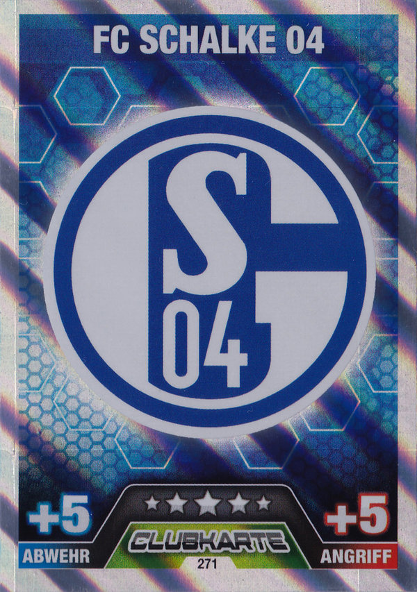 2014-15 Topps Match Attax Bundesliga Clubkarte FC Schalke 04