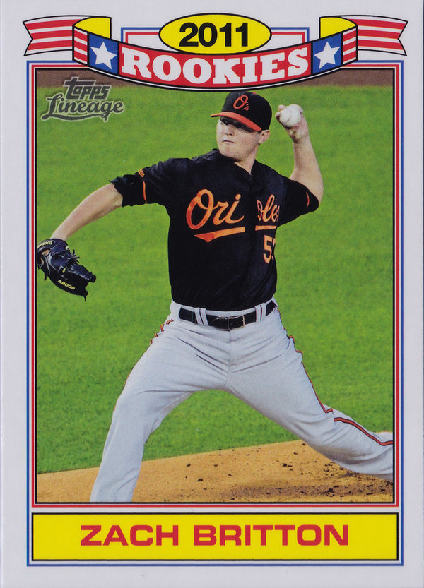 2011 Topps Lineage Rookies #TR10 Zach Britton Orioles!