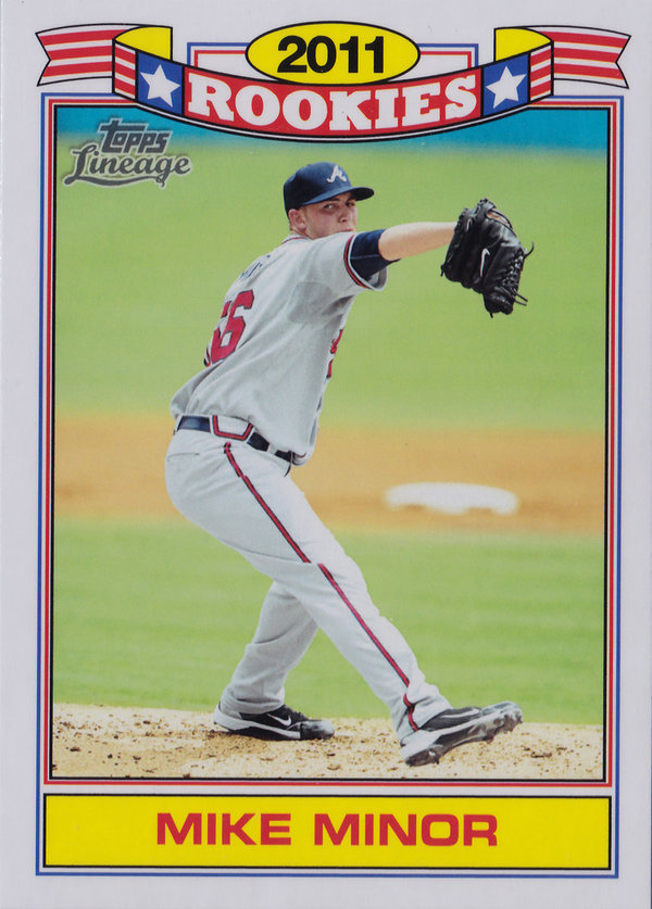 2011 Topps Lineage Rookies #TR9 Mike Minor Braves!