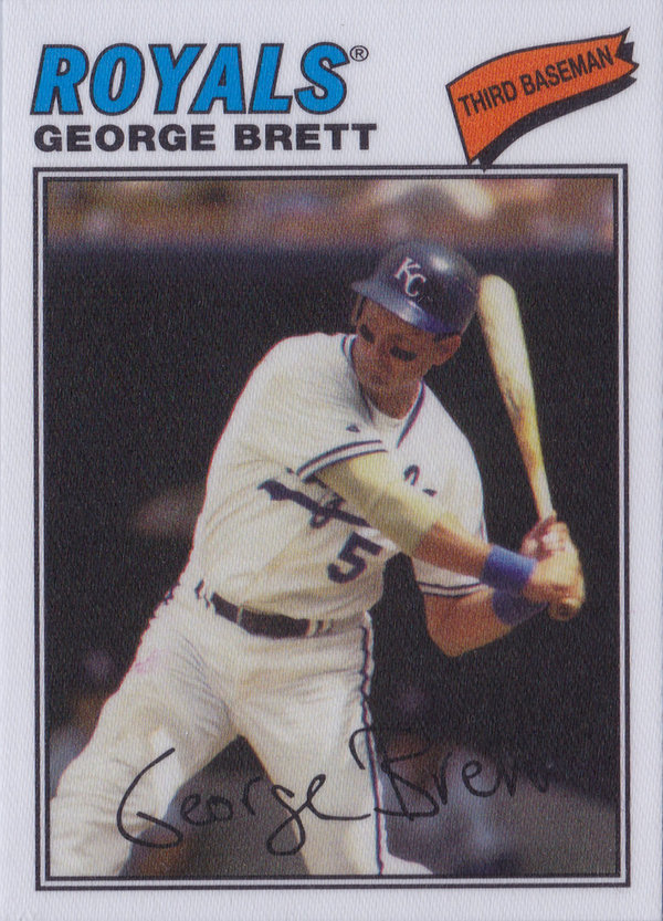 2012 Topps Archives Cloth Stickers #GB George Brett Royals!