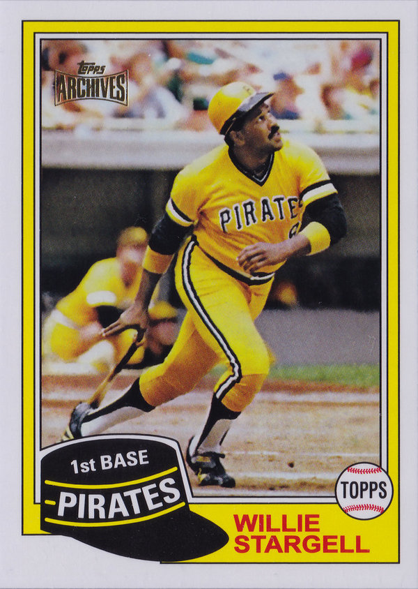 2012 Topps Archives Reprints #380 Willie Stargell Pirates!