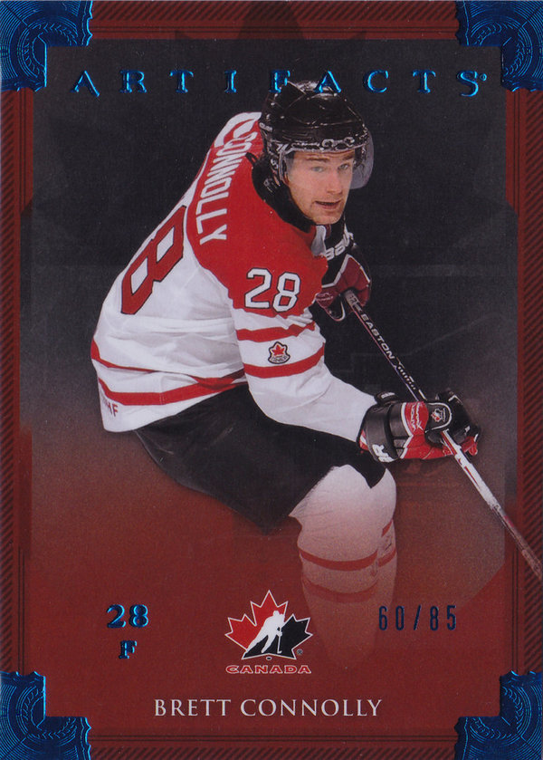 2013-14 Artifacts Sapphire #126 Brett Connolly Team Canada /85