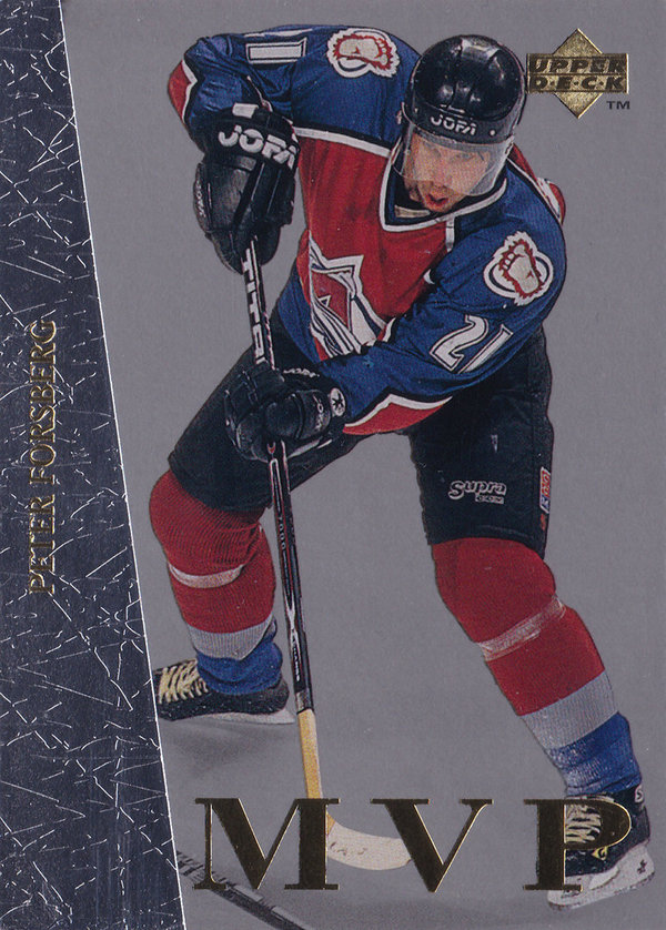1996-97 Collector's Choice MVP #UD3 Peter Forsberg Avalanche!