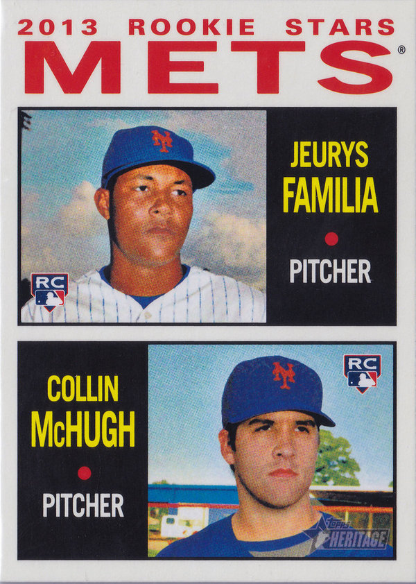 2013 Topps Heritage #398 Jeurys Familia RC/Collin McHugh RC Mets!