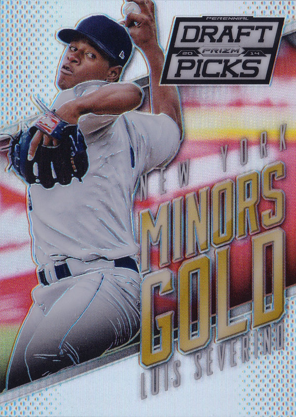 2014 Panini Prizm Perennial Draft Picks Minors Gold Prizms #3 Luis Severino Yankees!