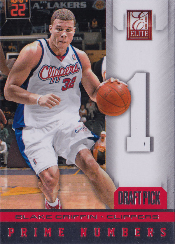 2012-13 Elite Prime Numbers #1 Blake Griffin Clippers!