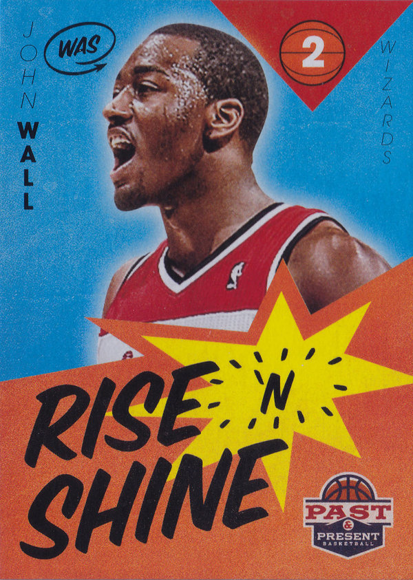 2012-13 Panini Past and Present Rise N Shine #23 John Wall Wizards!
