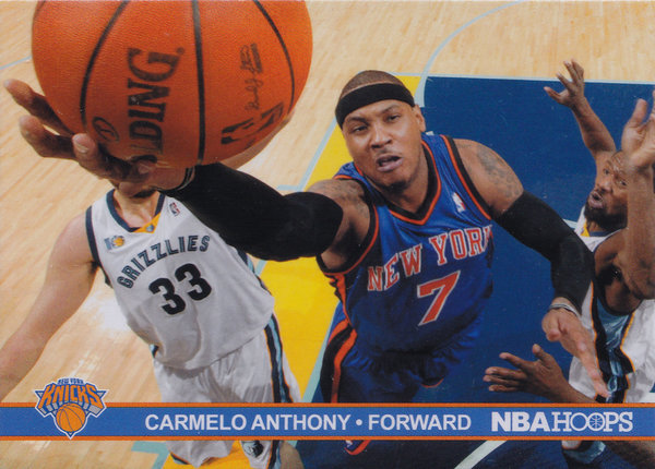 2011-12 Hoops Action Photos #6 Carmelo Anthony Knicks!